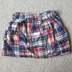 ❤4/$20 Hucklebuckles Plaid Skort